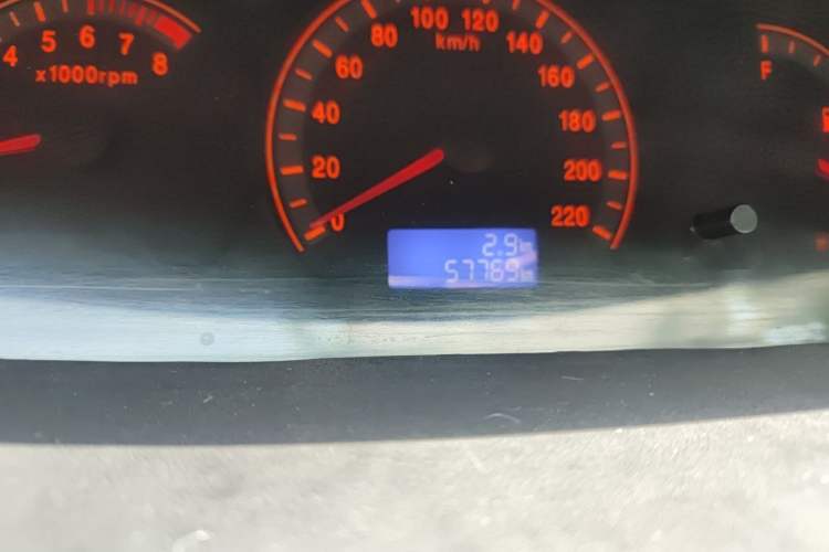 Used FORTHING Joyear 2011 1.5L Manual Standard Edition Odometer Close Up