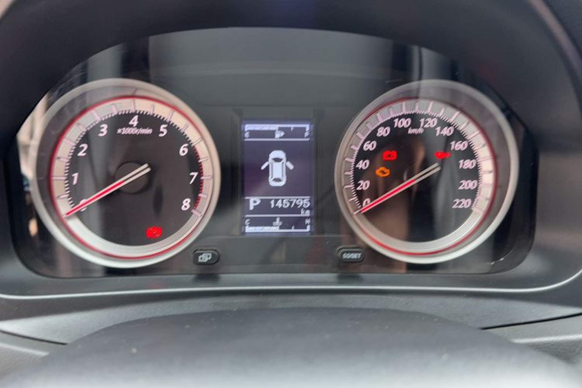 Used FORTHING Joyear S50 2017 1.6L CVT Luxury Model Odometer Close Up