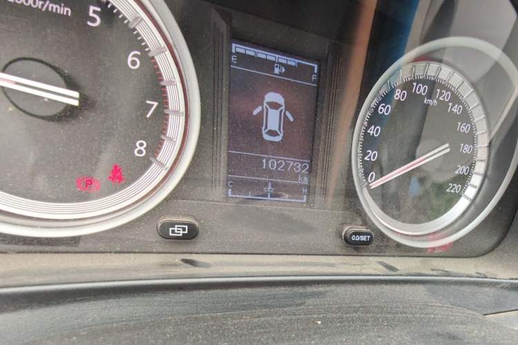 Used FORTHING Joyear S50 2017 1.5L Manual Luxury Model Odometer Close Up