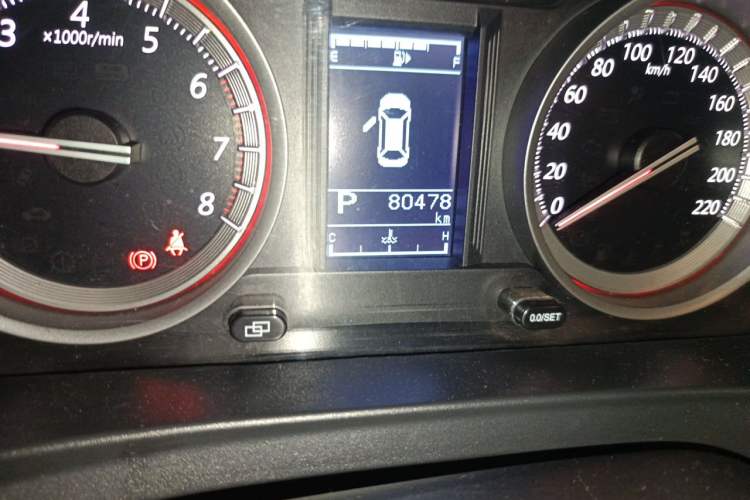 Used FORTHING Joyear S50 2017 1.6L CVT Luxury Model Odometer Close Up