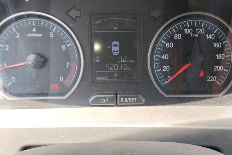 Used FORTHING Joyear X3 2015 1.5L Comfort Model Odometer Close Up