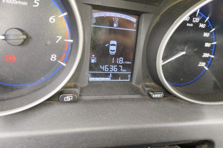 Used FORTHING Joyear X5 2015 1.6L Manual Luxury Model Odometer Close Up