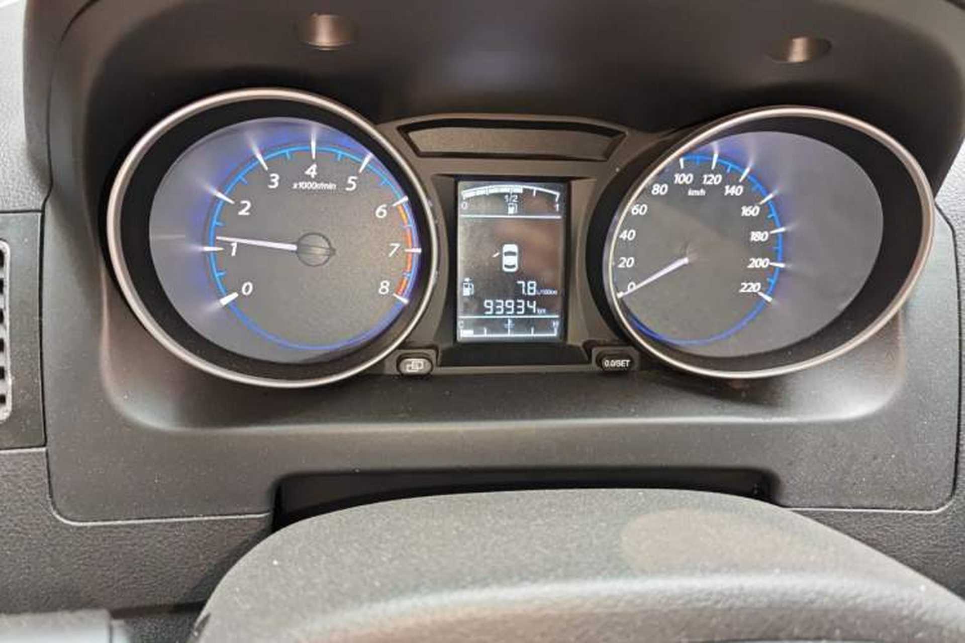 Used FORTHING Joyear X5 2015 1.8T Manual Luxury Model Odometer Close Up