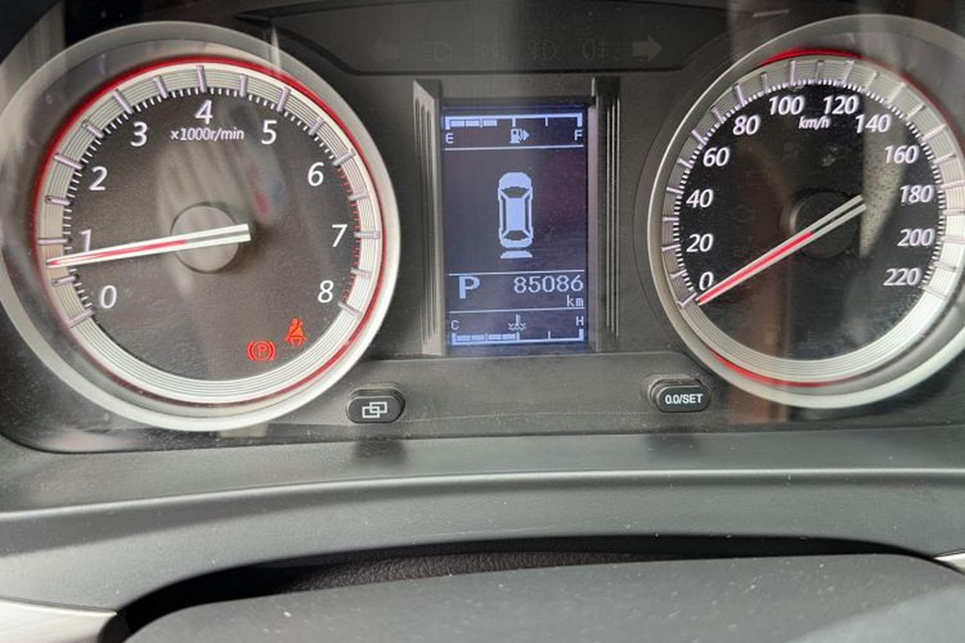 Used FORTHING Joyear X5 2017 1.6L CVT Luxury Model Odometer Close Up