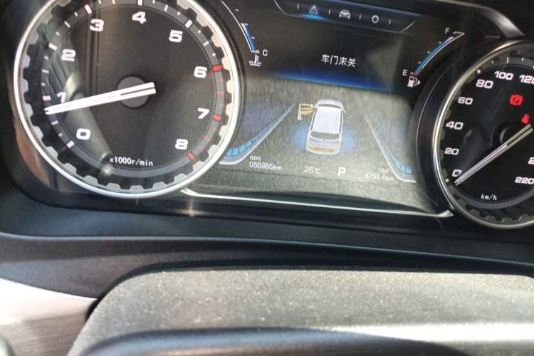 Used FORTHING Joyear X5 2017 Jingxiang Series 1.5T CVT Luxury Model Odometer Close Up