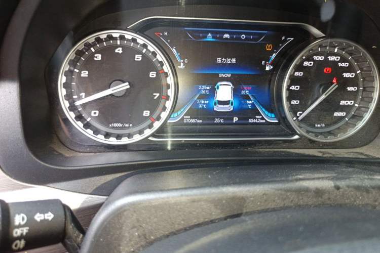 Used FORTHING Joyear X5 2017 Jingxiang Series 1.5T CVT Luxury Model Odometer Close Up