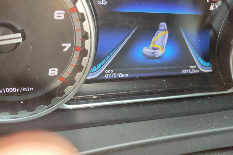 Used FORTHING Joyear X6 2017 Jingxiang Series 1.5T Manual Luxury Model Odometer Close Up