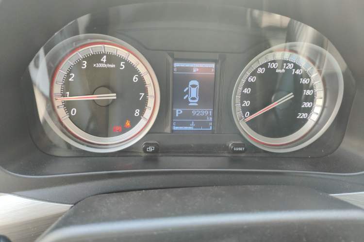 Used FORTHING Joyear X6 2017 Enjoy Series 1.5T CVT Luxury Model Odometer Close Up