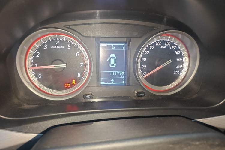 Used FORTHING Joyear X6 2017 Enjoy Series 1.5T Manual Luxury Model Odometer Close Up