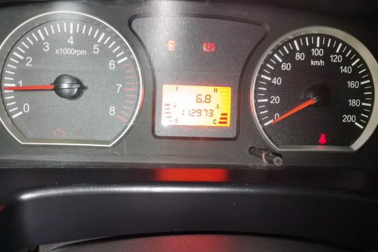 Used FORTHING Lingzhi 2018 V3L 1.6L 2-Seat Logistics Version Odometer Close Up