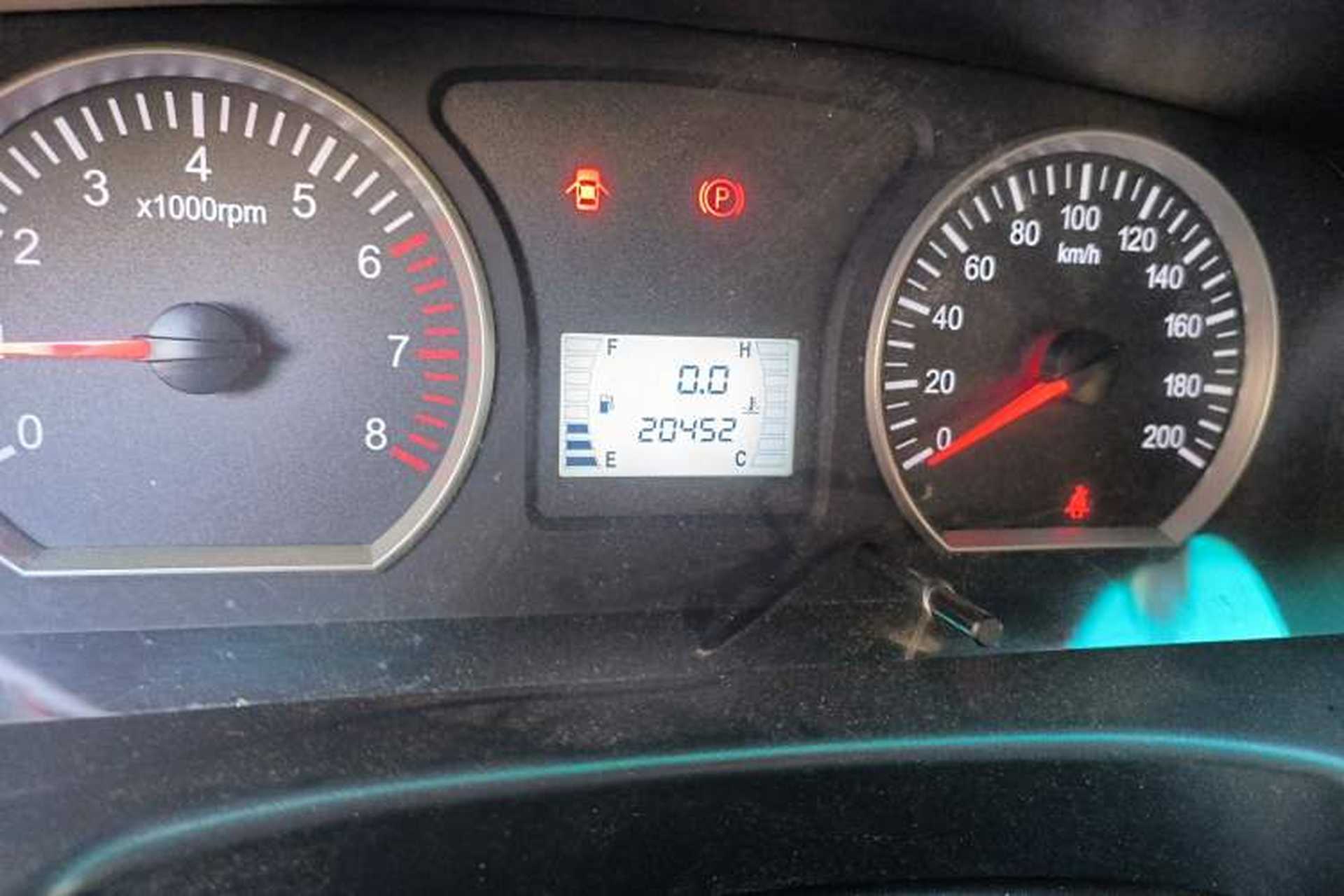Used FORTHING Lingzhi  Odometer Close Up