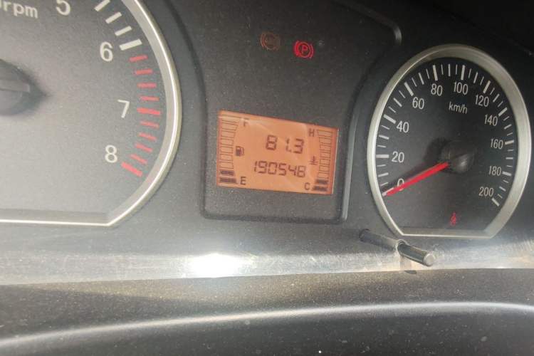 Used FORTHING Lingzhi 2018 V3L 1.6L 2-Seat Logistics Version Odometer Close Up