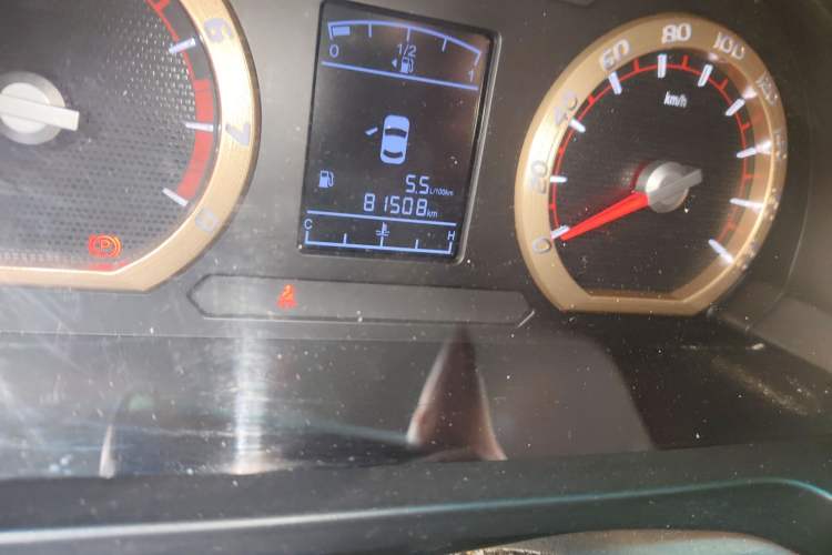 Used FORTHING Lingzhi 2019 V3 1.6L 2-Seat Standard Model China VI Odometer Close Up
