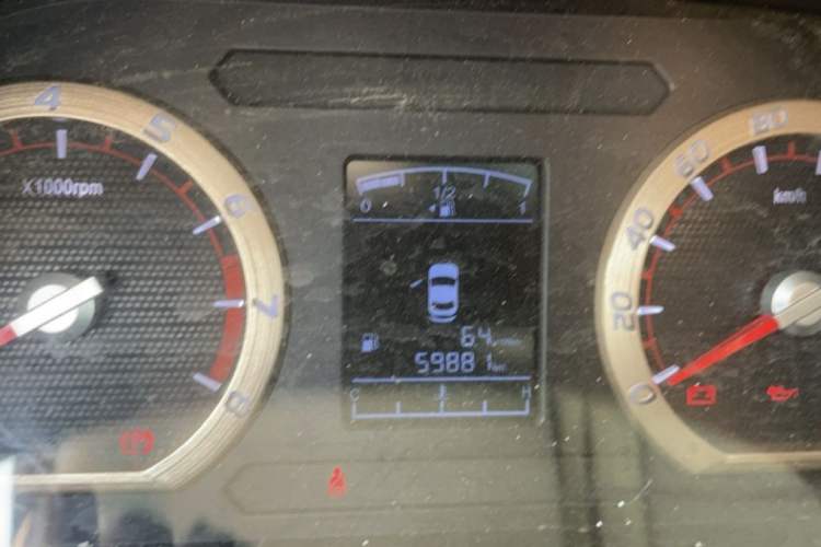 Used FORTHING Lingzhi 2019 V3 1.6L 2-Seat Standard Model China VI Odometer Close Up