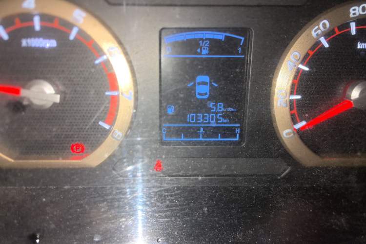 Used FORTHING Lingzhi 2019 V3 1.6L 2-Seat Standard Model China VI Odometer Close Up
