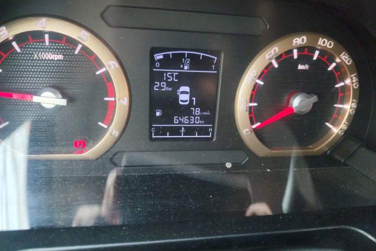 Used FORTHING Lingzhi 2020 M5L 1.6L Utility Model Odometer Close Up