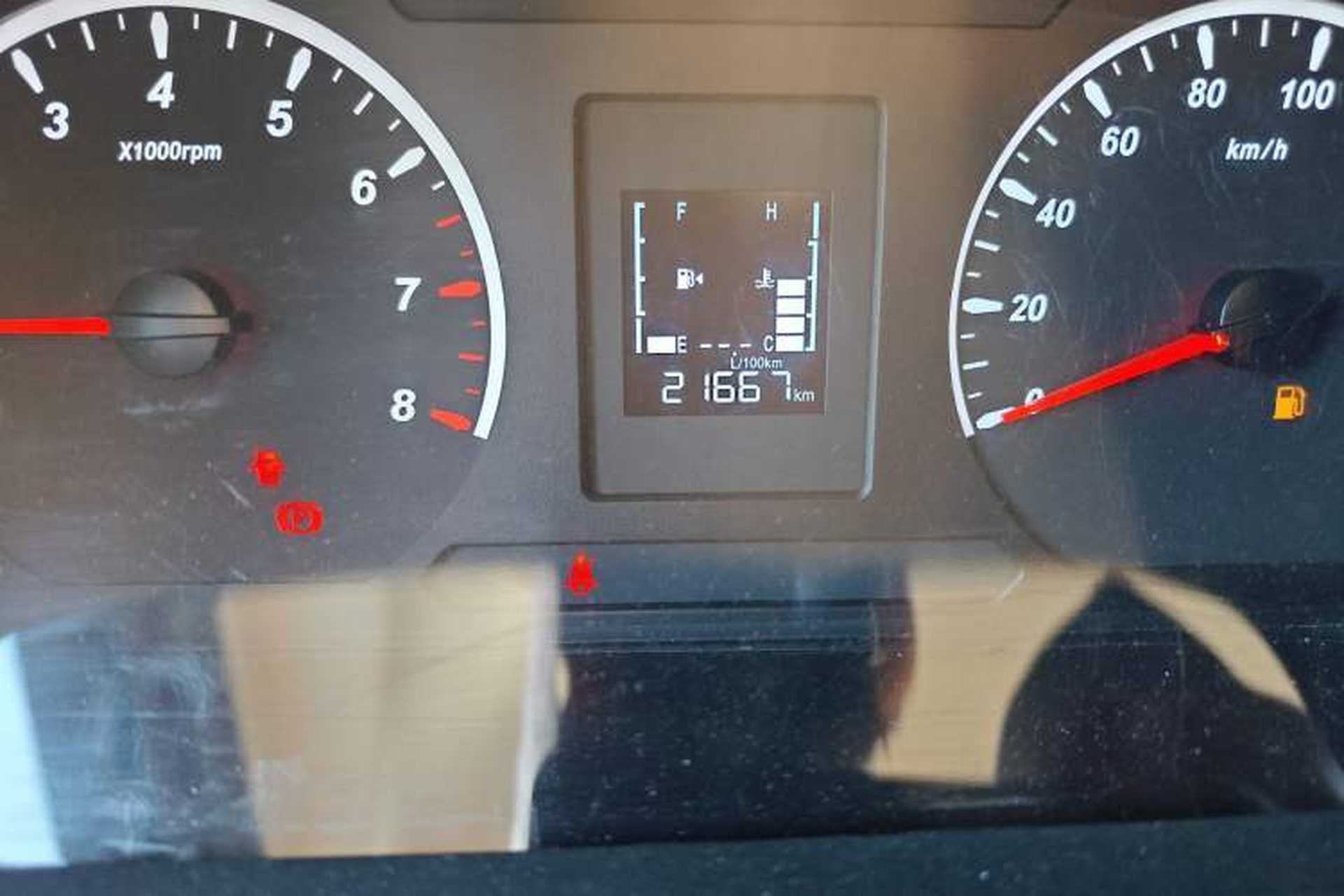 Used FORTHING Lingzhi 2022 V3 1.6L Base Model 2 Seats Odometer Close Up