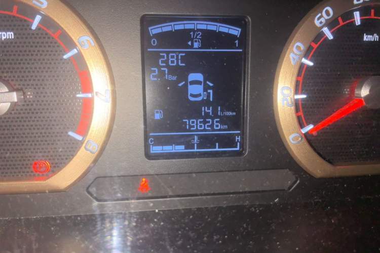 Used FORTHING Lingzhi 2022 Striving Version M5L 2.0L Luxury 7-Seater Odometer Close Up