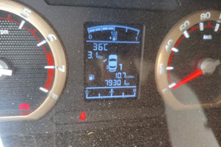 Used FORTHING Lingzhi 2022 Revised Version Striving Edition M5L 2.0L Base Model 9-Seater Odometer Close Up