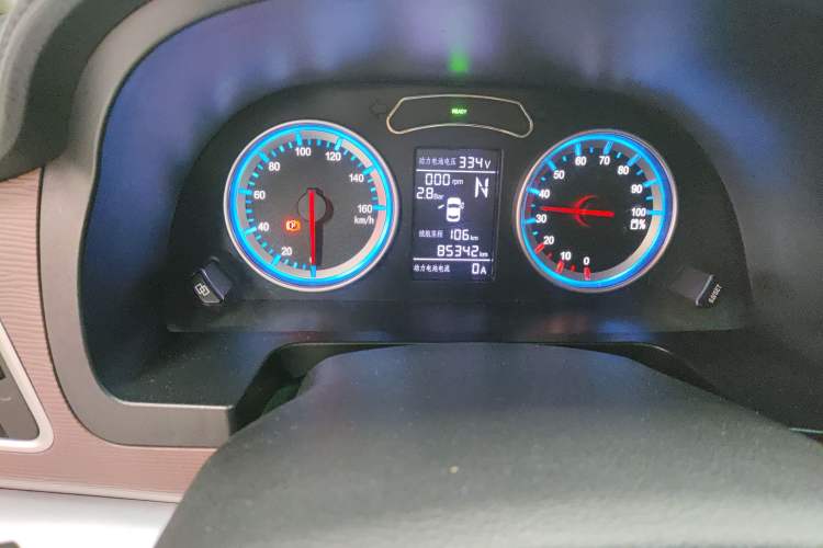 Used FORTHING Lingzhi M5 2020 Comfort Model 7 Seats Odometer Close Up