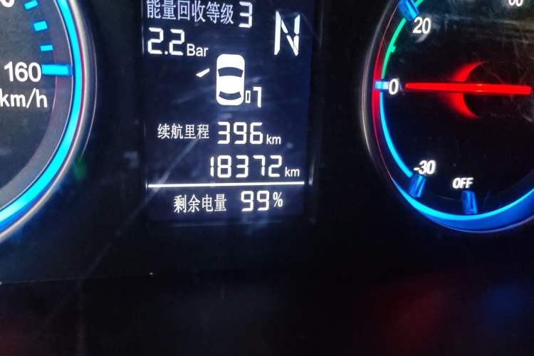 Used FORTHING Lingzhi M5 2022 Standard Edition Luxury 7-Seater Odometer Close Up