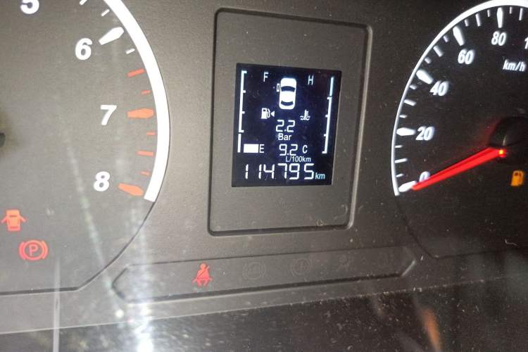Used FORTHING Lingzhi PLUS 2022 Travel Edition 2.0L Manual Luxury Version 7 Seats Odometer Close Up
