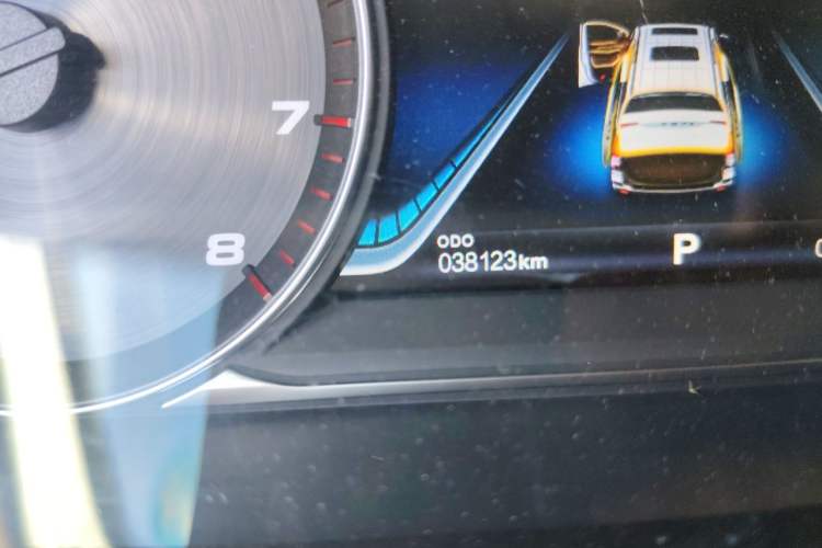 Used FORTHING M7 2022 Lingjue Model 2.0T Automatic Earl Edition Odometer Close Up