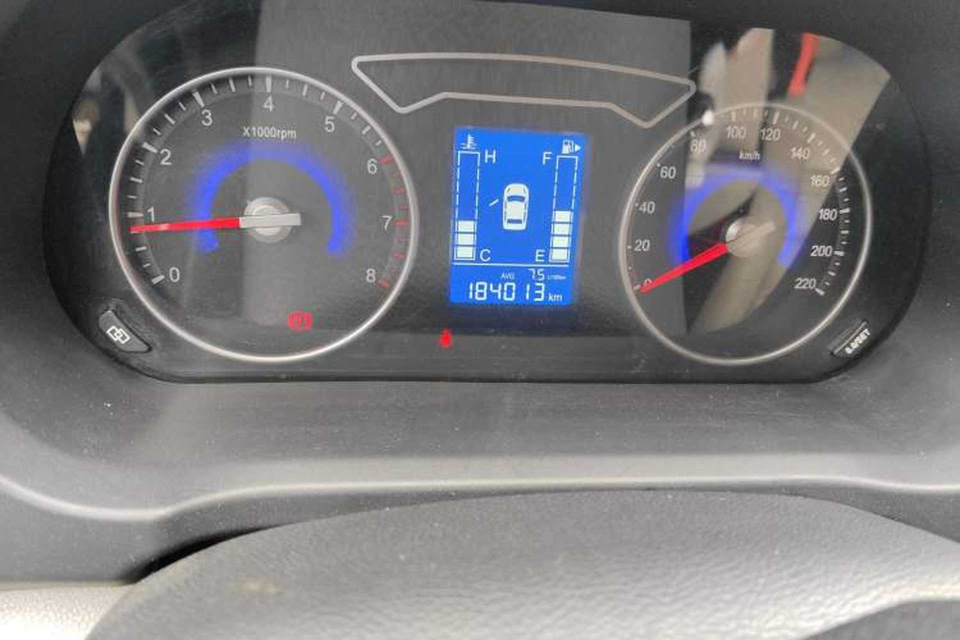 Used FORTHING S500 2016 1.5L Manual Comfort Model Odometer Close Up