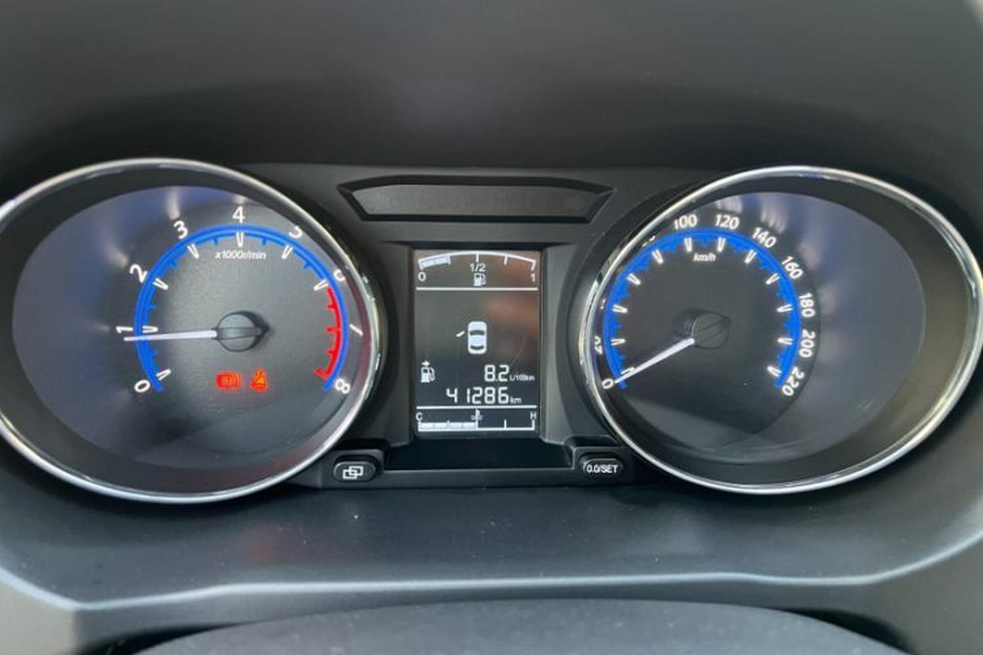 Used FORTHING S500 2016 1.5L Manual Luxury Model Odometer Close Up