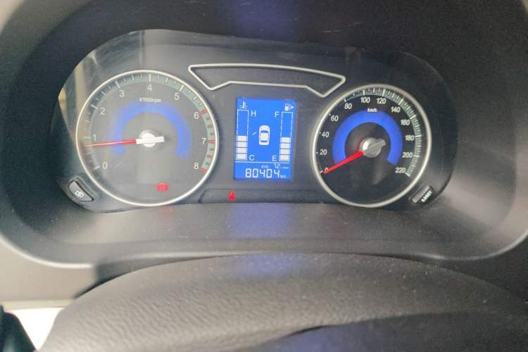 Used FORTHING S500 2016 1.5L Manual Comfort Model Odometer Close Up