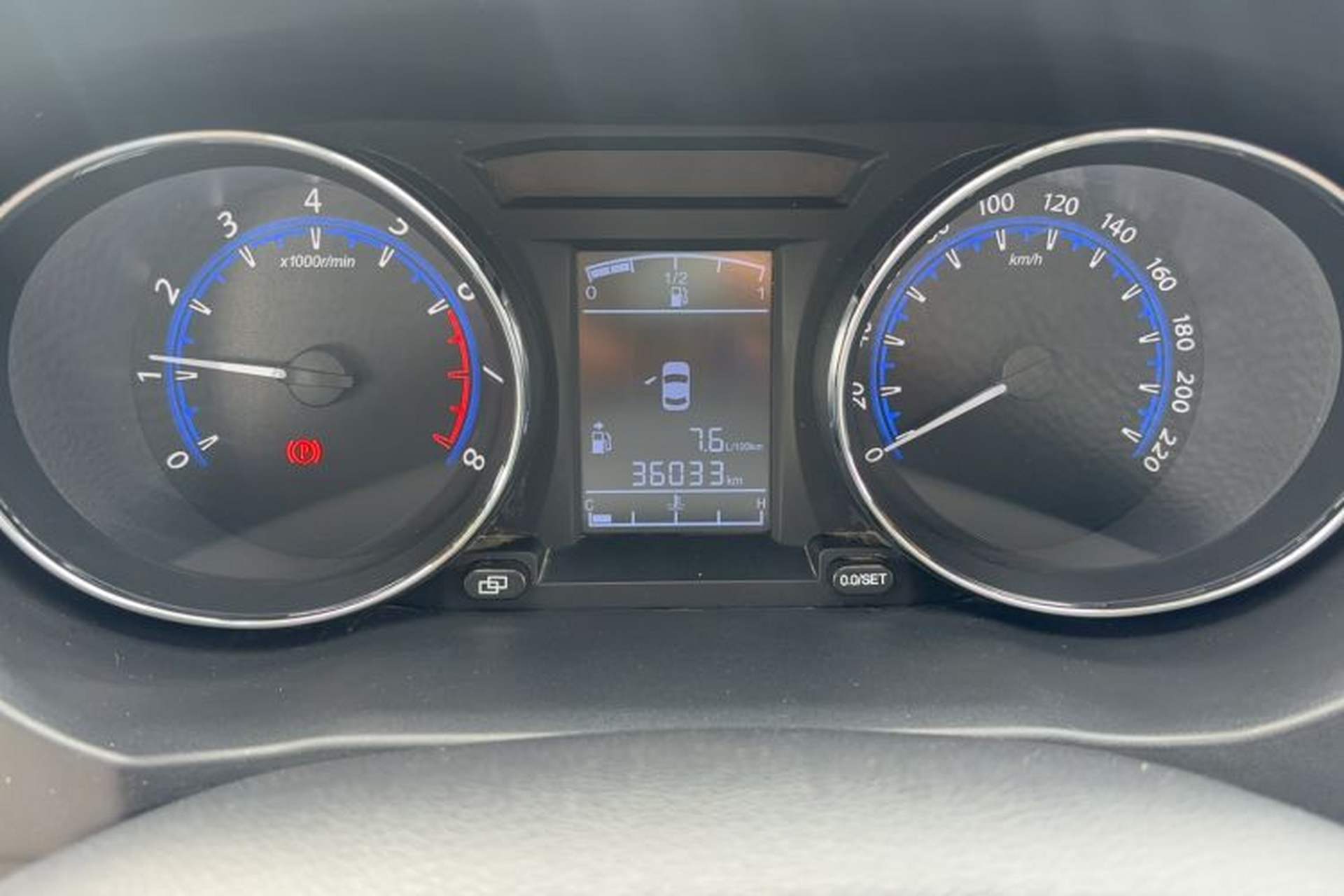 Used FORTHING S500 2016 1.5L Manual Luxury Model Odometer Close Up