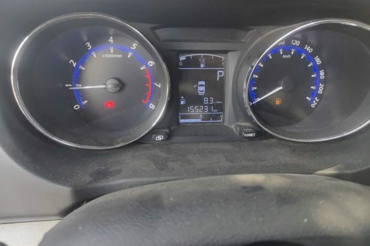 Used FORTHING S500 2016 1.6L CVT Deluxe Model Odometer Close Up