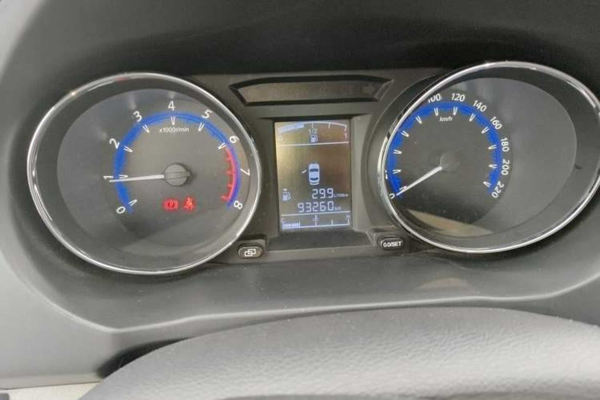 Used FORTHING S500 2016 1.6L Manual Luxury Edition Odometer Close Up