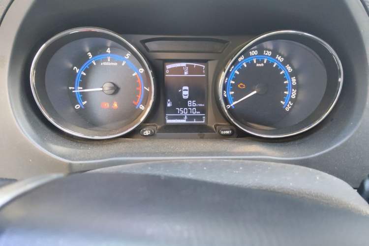 Used FORTHING S500 2016 1.6L Manual Luxury Model Odometer Close Up