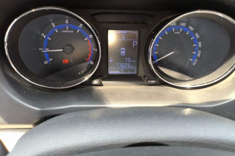 Used FORTHING S500 2016 1.6L CVT Luxury Model Odometer Close Up