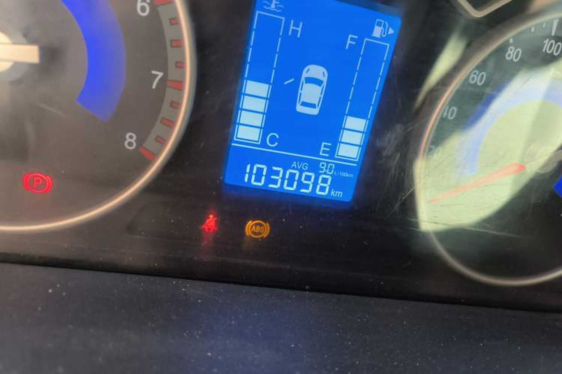 Used FORTHING S500 2016 1.5L Manual Comfort Model Odometer Close Up