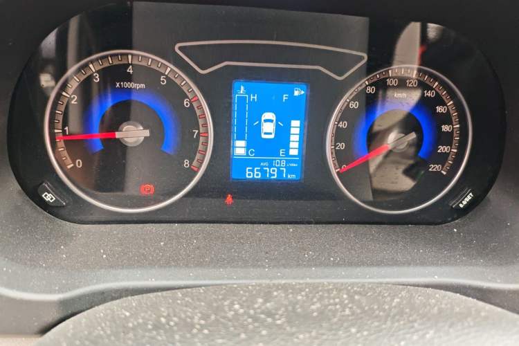 Used FORTHING S500 2017 1.5L Manual Elite Model Odometer Close Up