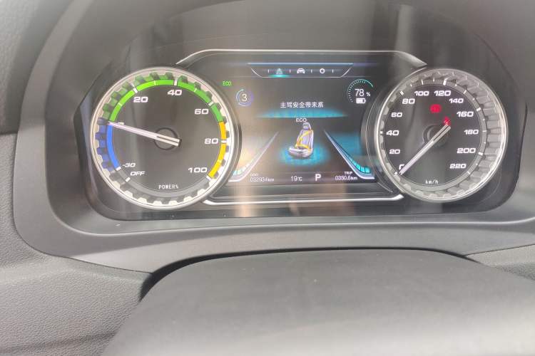 Used FORTHING S60 EV 2024 PRO Elite Model Odometer Close Up