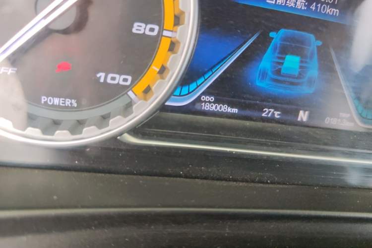 Used FORTHING S60 EV 2022 Comfort Edition Odometer Close Up