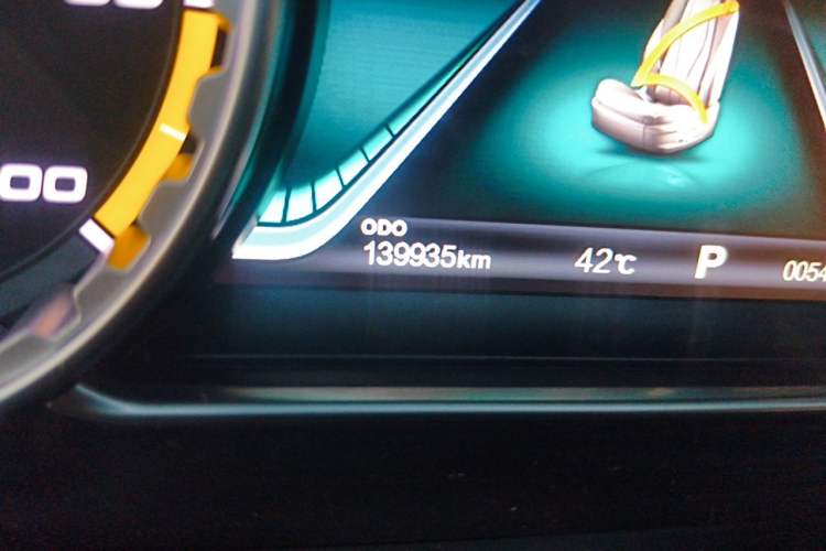 Used FORTHING S60 EV 2022 Comfort Edition Odometer Close Up