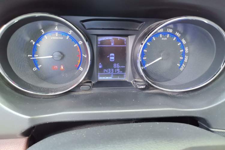 Used FORTHING SX6 2016 1.6L Manual Luxury Model Odometer Close Up
