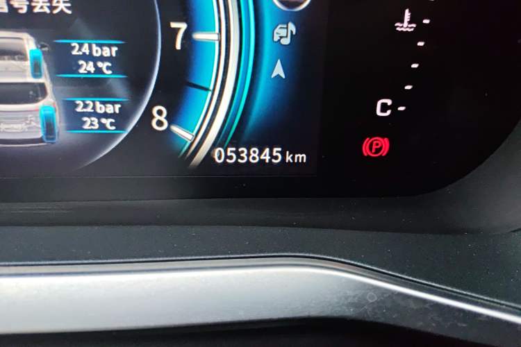 Used FORTHING T5 2018 230T CVT Smart Enjoyment Version Odometer Close Up