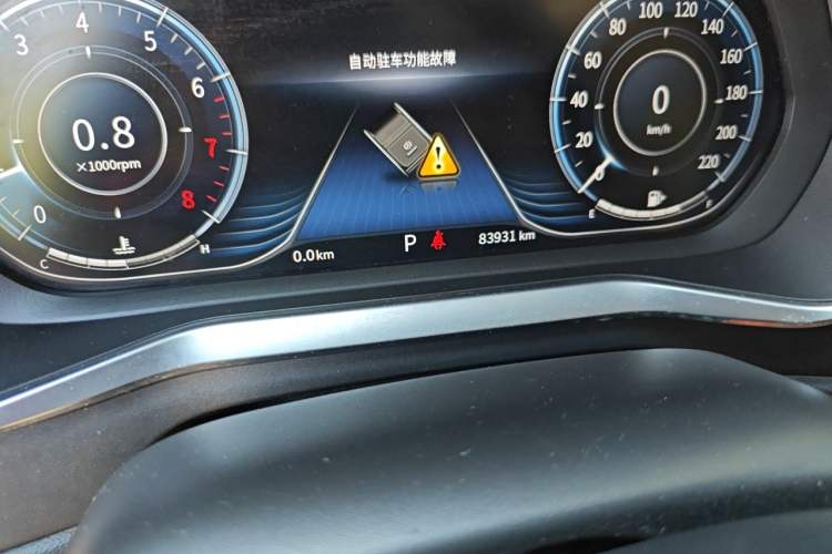 Used FORTHING T5 2018 300T DCT Smart Version Odometer Close Up