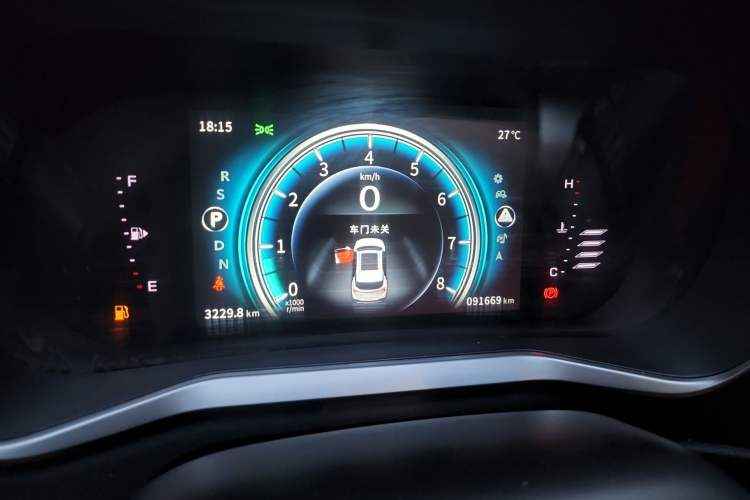 Used FORTHING T5 2018 230T CVT Smart Enjoyment Version Odometer Close Up