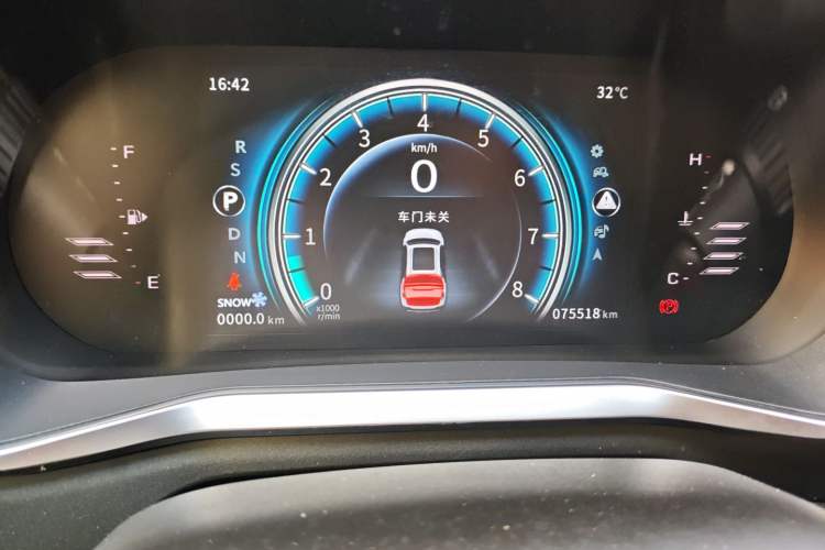 Used FORTHING T5 2018 230T CVT Smart Enjoyment Version Odometer Close Up