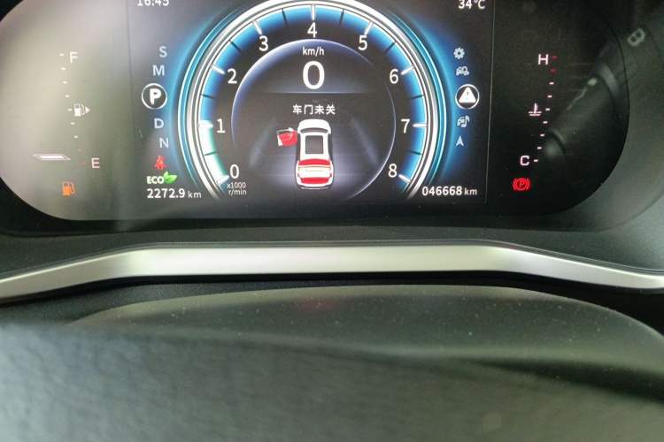 Used FORTHING T5 2018 300T DCT Smart Enjoyment Version Odometer Close Up