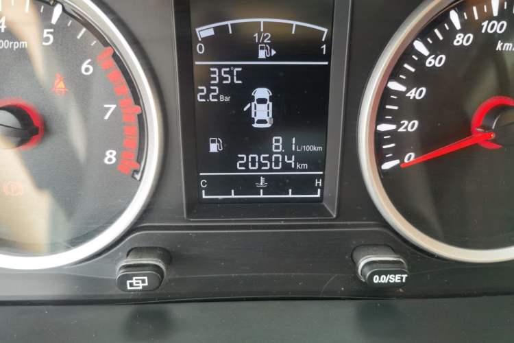Used FORTHING T5 2020 1.6L Manual Comfort Model China VI Standard Odometer Close Up