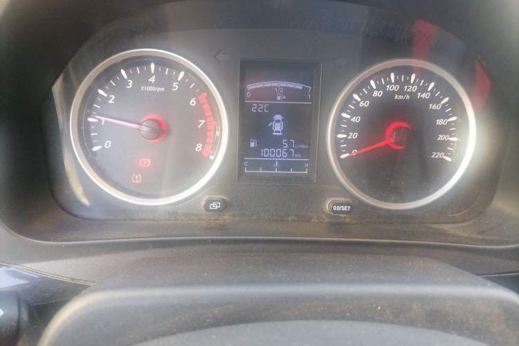Used FORTHING T5 2020 1.6L Manual Comfort Model China VI Standard Odometer Close Up