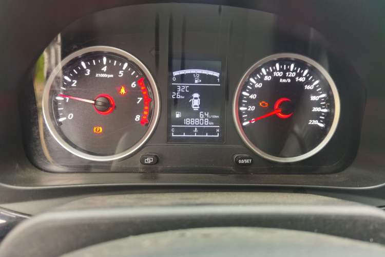 Used FORTHING T5 2020 1.6L Manual Luxury Model China VI Standard Odometer Close Up