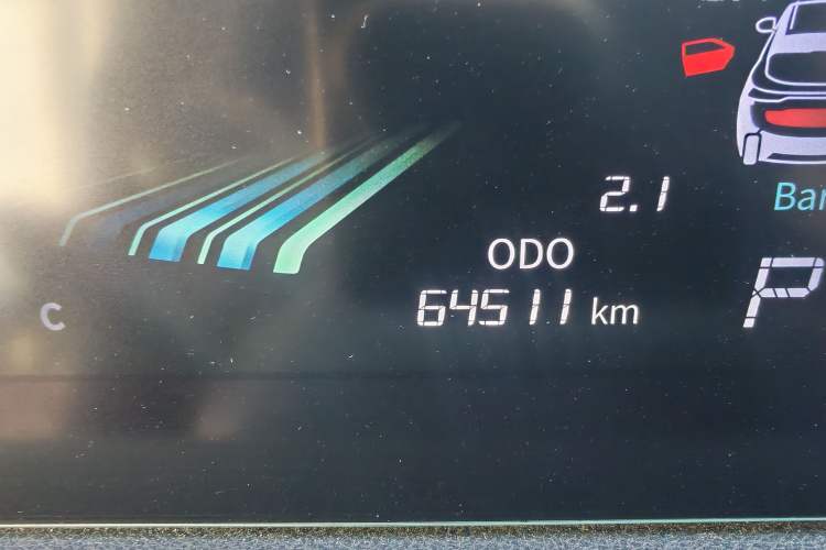 Used FORTHING T5 2021 1.5T Automatic Prestige Model Odometer Close Up
